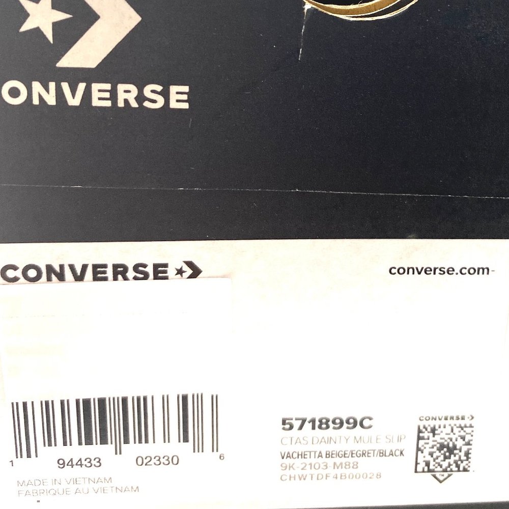 Converse Womens Size 571899C CTAS Dainty Mule Slip Vachetta Beige Canvas Sneaker - Picture 12 of 12